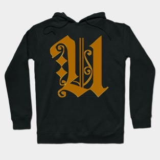 Golden Letter U Hoodie